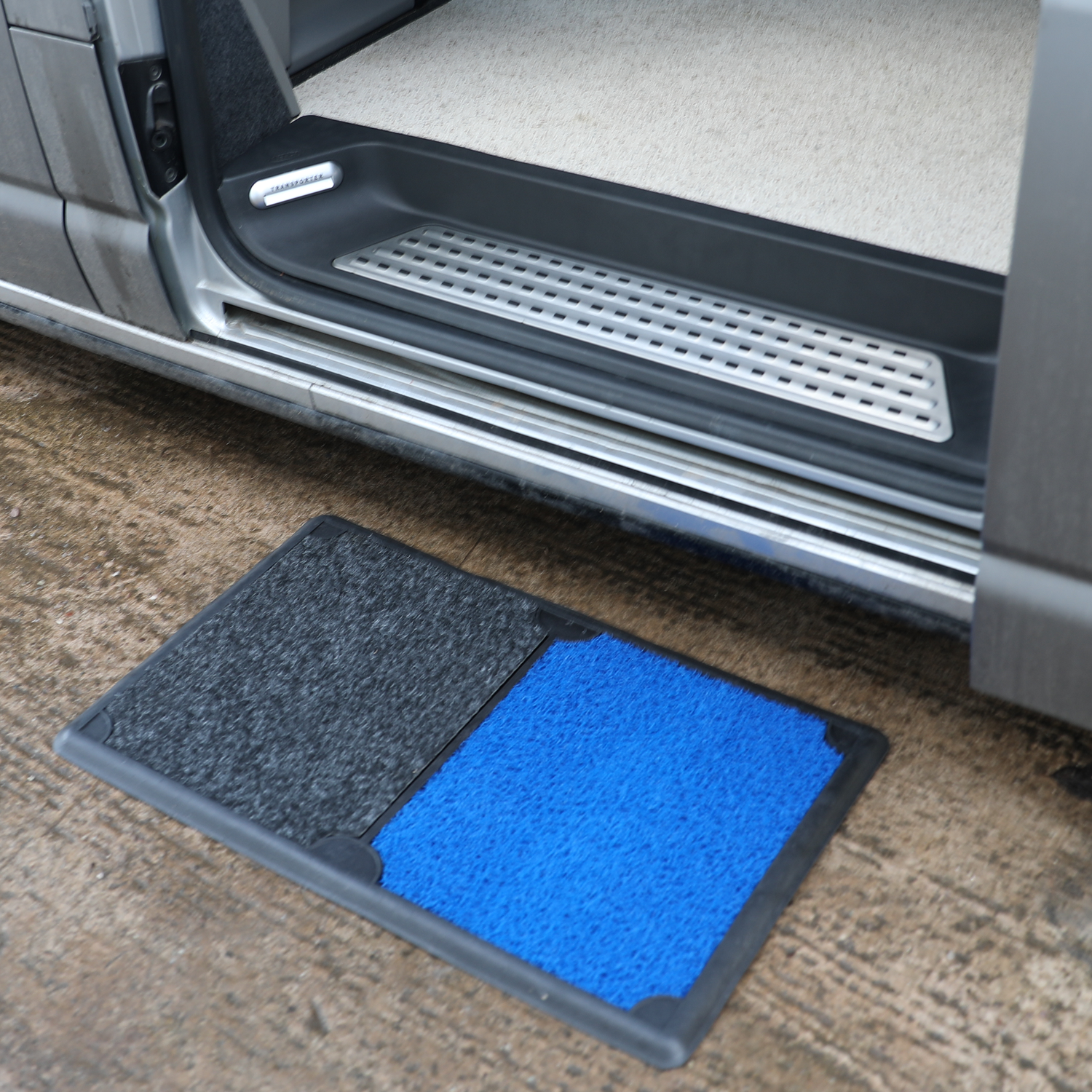 Van-X Two-Tone Disinfectant Floot Mat – Antibacterial Door & Floor Mat for Campervans