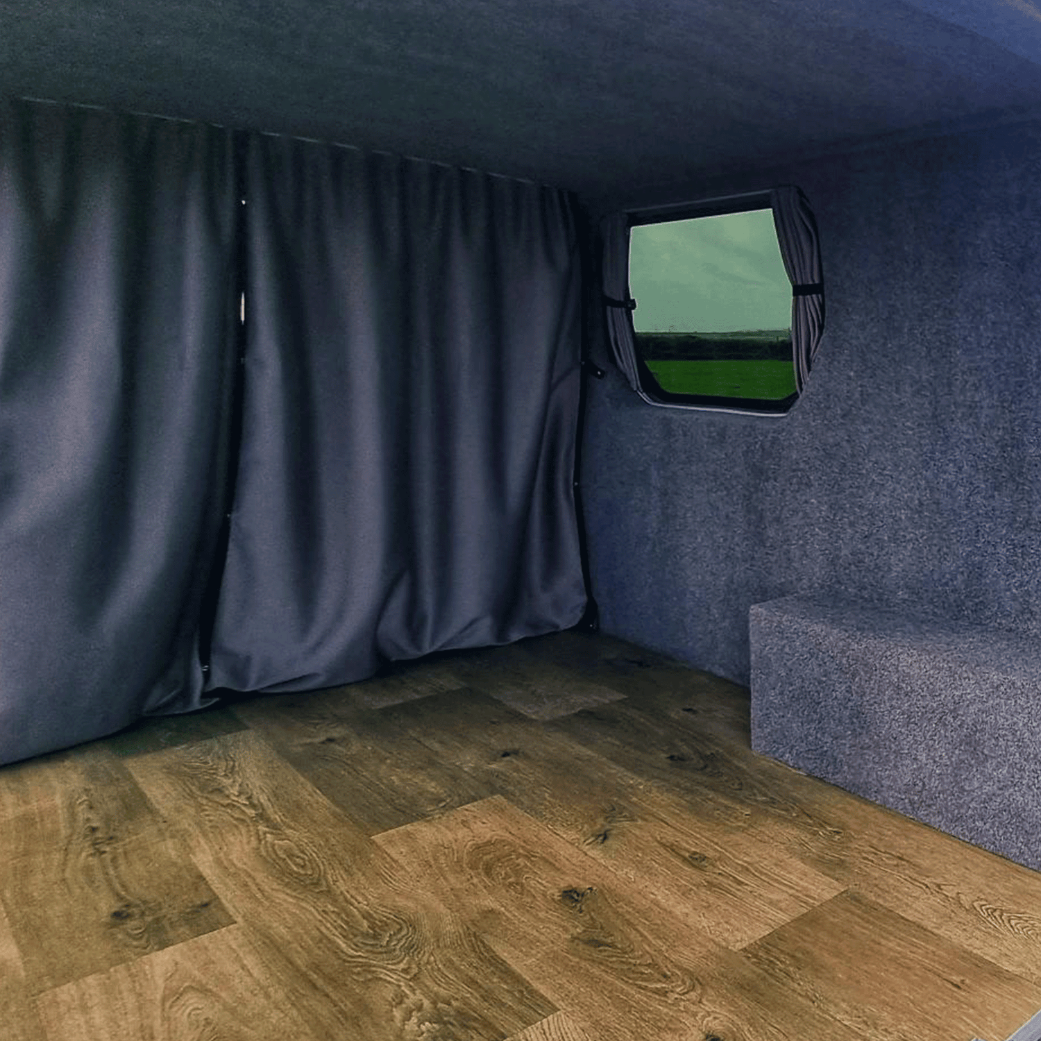 For Vauxhall Vivaro Cab Divider Curtain Kit with Rail Premium Quality - Van-X