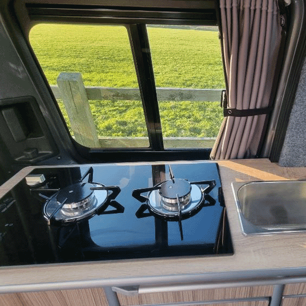 For VW Caddy Van Conversion Premium Window Curtains - Black/Grey - CREATE YOUR OWN BUNDLE! Van-X