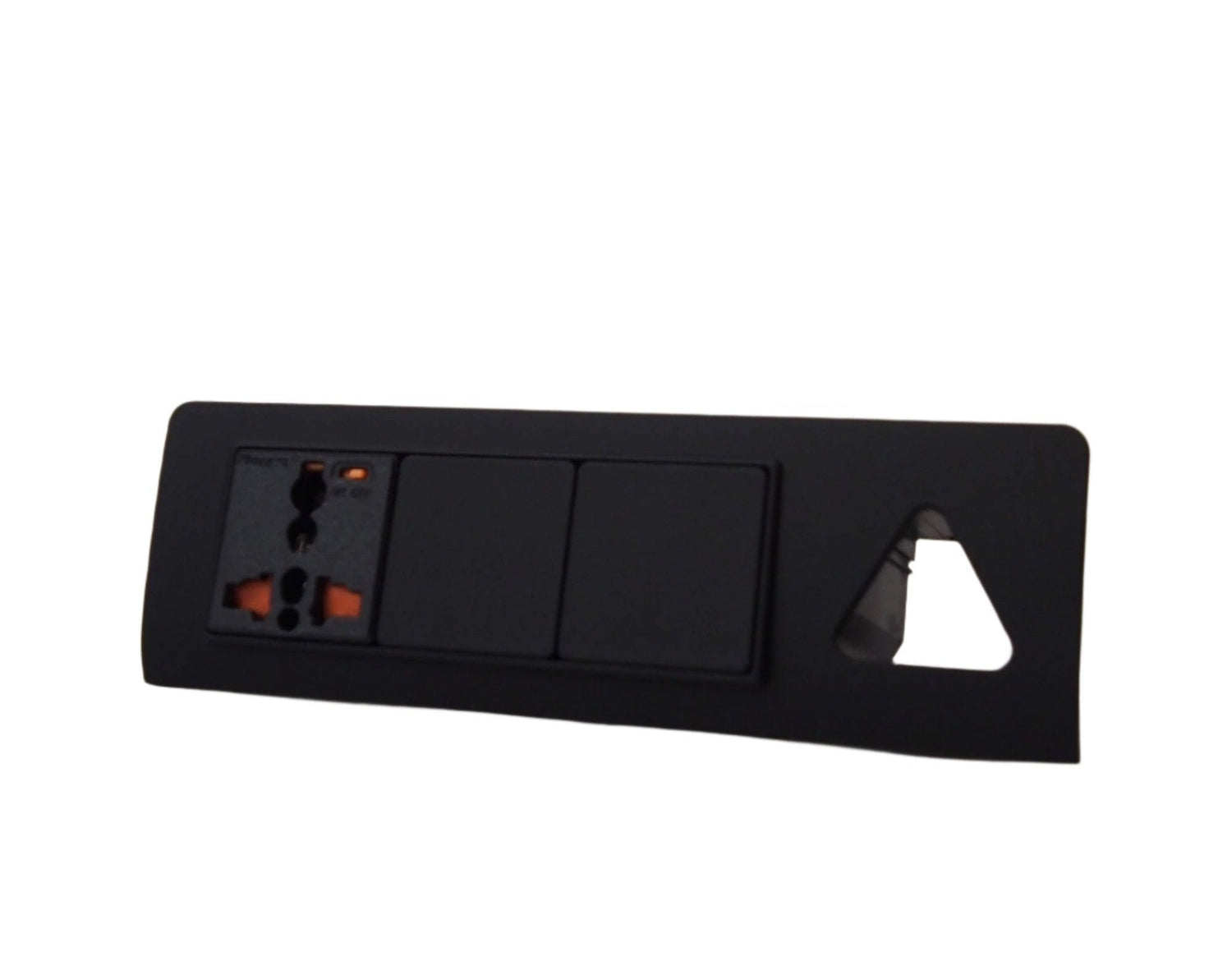 For VW T5 & T5.1 Transporter Matte Black Hazard Warning Light Switch – Painted & Ready to Fit