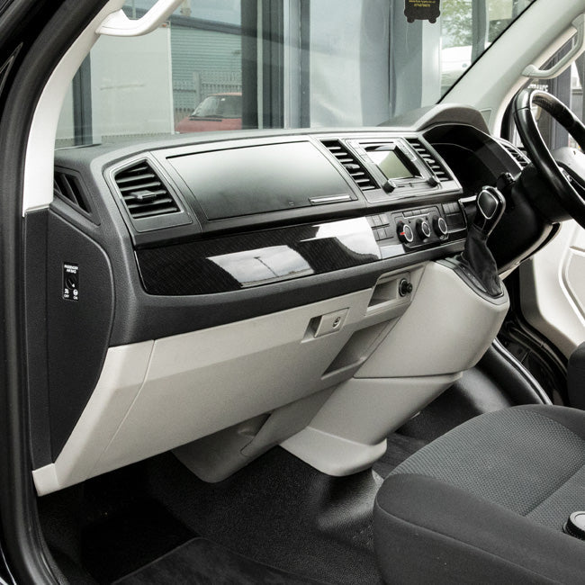 For VW Transporter T6 RHD Lower Dash Trim Carbon Effect – Interior Styling Accessories